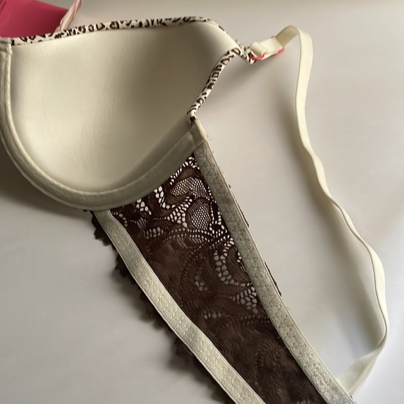 Maiden form One Tab Fit, size 36A, leopard print w/ brown lace, new - Picture 5 of 7